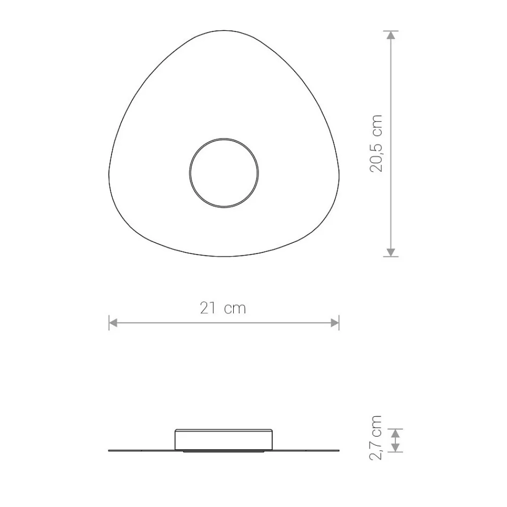 Plafon Sufitowy ORGANIC Czarny 1xGX53 20,5cm * Nowodvorski Discount
