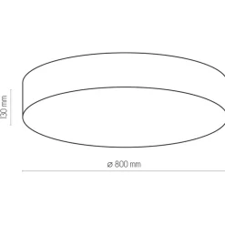 Plafon Sufitowy RONDO Beżowy Abażur 6xE27 78cm * TK Lighting Hot
