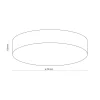 Plafon Sufitowy RONDO Biały Abażur 6xE27 78cm * TK Lighting Online