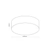Plafon sufitowy RONDO Biały Abażur 4xE27 45cm * TK Lighting Discount