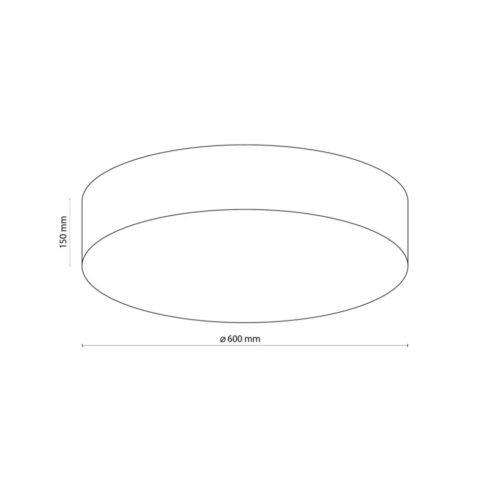 Plafon Sufitowy RONDO Len Abażur 4xE27 60cm * TK Lighting Best