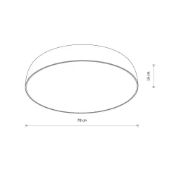 Plafon Sufitowy SATELLITE Biały 10xE27 78cm * Nowodvorski Sale