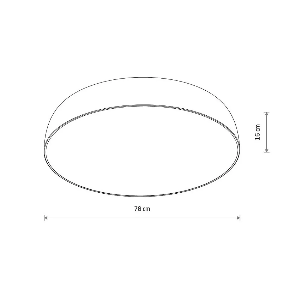 Plafon Sufitowy SATELLITE Biały 10xE27 78cm * Nowodvorski Sale