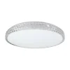 Plafon Sufitowy SHINY Biały Srebrny 34W LED 49cm * Eko-light Online