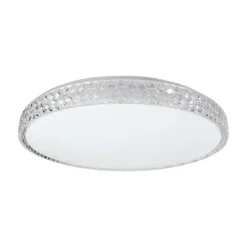 Plafon Sufitowy SHINY Biały Srebrny 34W LED 49cm * Eko-light Online