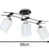 Plafon szklany Derby potrójny chrom glam * Luminex Best