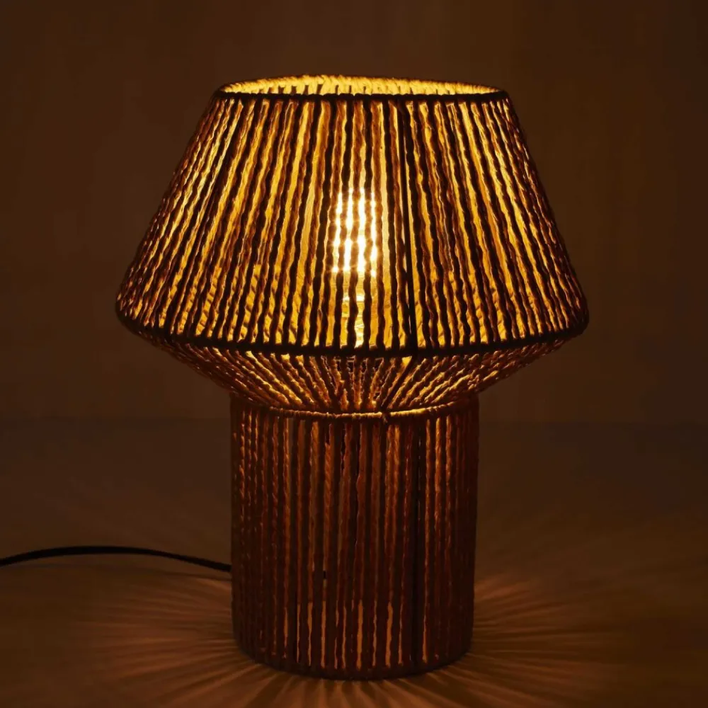 Pleciona lampa stołowa NATURA 33 cm * HowHomely Hot
