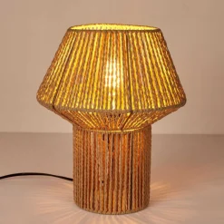 Pleciona lampa stołowa NATURA 33 cm * HowHomely Hot