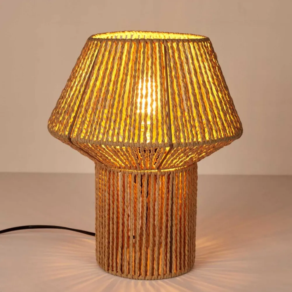 Pleciona lampa stołowa NATURA 33 cm * HowHomely Hot