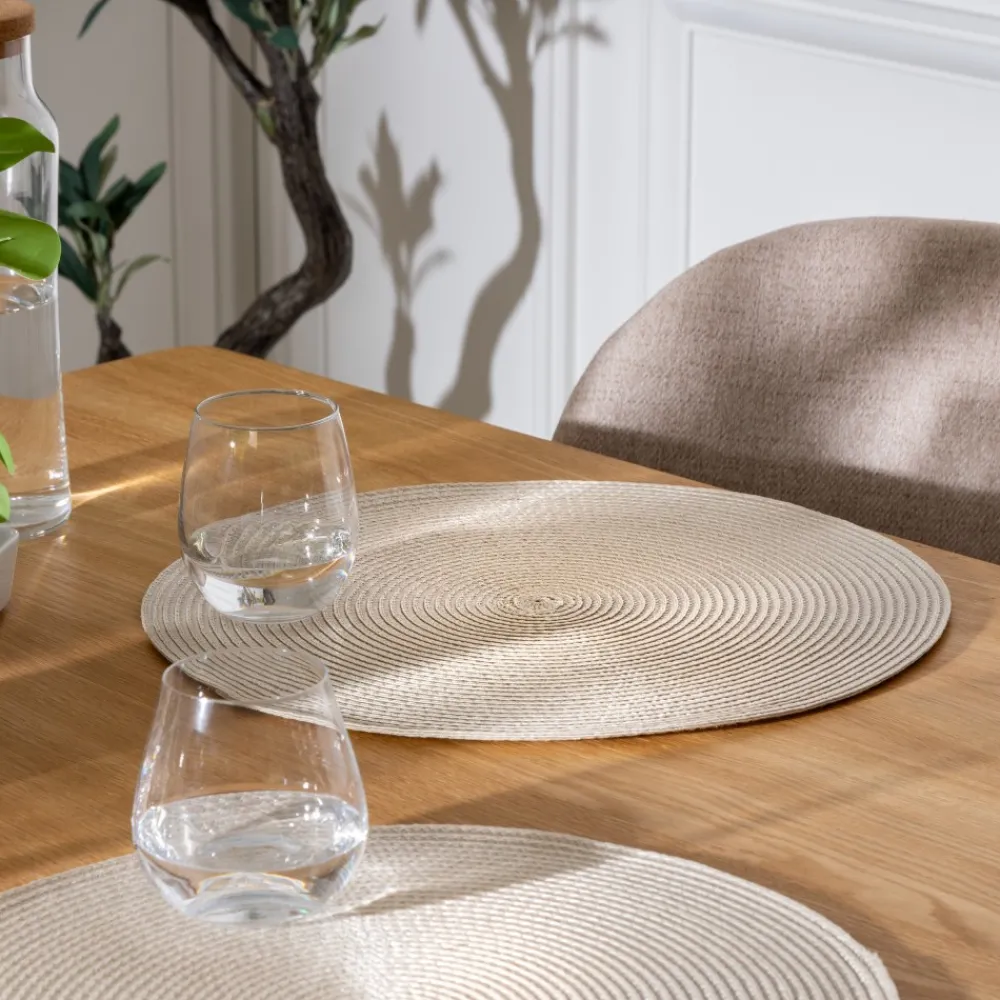 Podkładka na stół Braid Beige okrągła * Atmosphera Sale