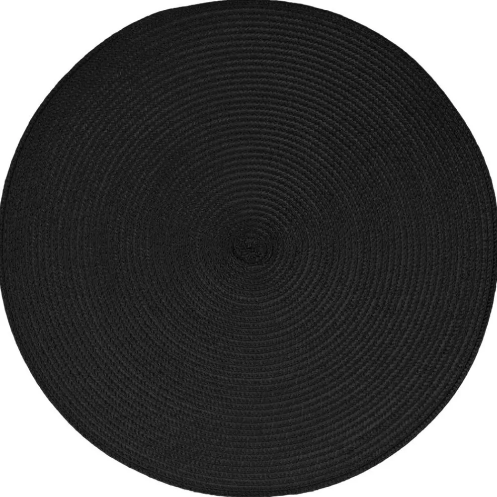 Podkładka na stół Braid Black okrągła * Secret de Gourmet New