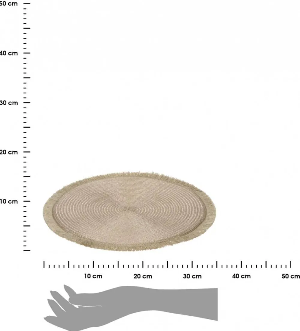 Podkładka na stół okrągła złota 35 cm * H&S Decoration Discount