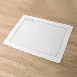 Podkładki MADELE 30x40 cm biały złoty komplet 4 szt.