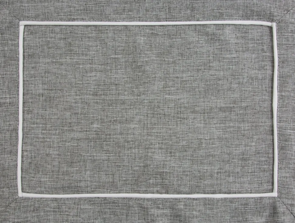 Podkładki MEGI 30x40 cm popielaty komplet 4 szt. Lamówka