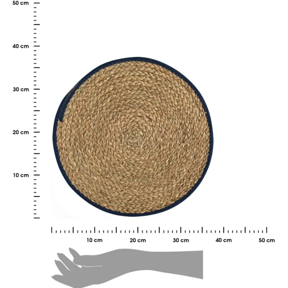 Podkładki na stół 38 cm 4 szt. Gaia Blue * Estia Sale