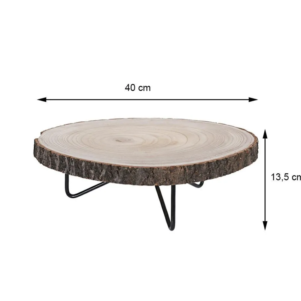 Podstawka drewniana na 3 nogach 40 cm * Excellent Houseware Sale