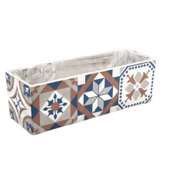 Podłużna doniczka Azulejos 39 cm * Esschert Design Hot