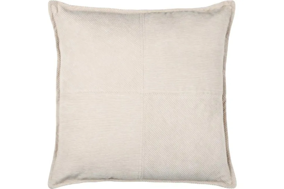 Poduszka DANDY 45x45 jasnobeżowa sztruks