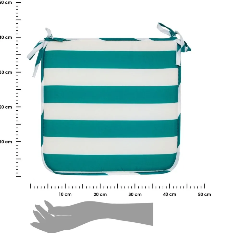 Poduszka na krzesło 39 x 39 cm Poolside zielona