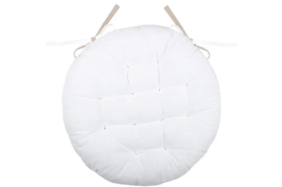 Poduszka na krzesło DUO 38 cm écru jasno beżowa