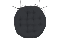 Poduszka na krzesło DUO 38 cm antracytowa szara