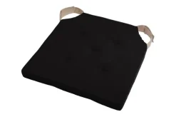 Poduszka na krzesło DUO 38x38 czarna
