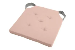 Poduszka na krzesło DUO 38x38 pudrowa jasnoszara
