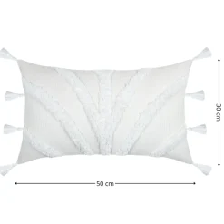 Poduszka BALMA WHITE 30x50 cm frędzle * STOF Clearance