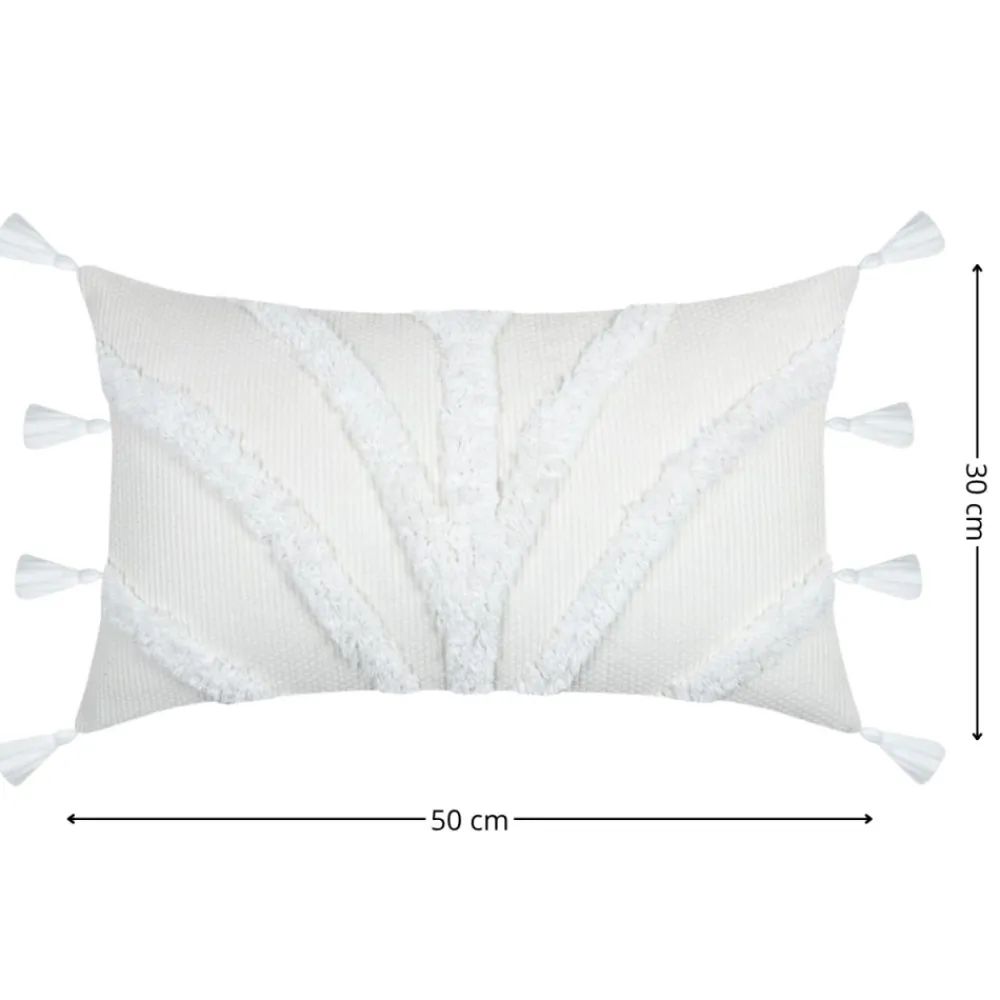 Poduszka BALMA WHITE 30x50 cm frędzle * STOF Clearance