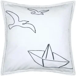 Poduszka BORDEMER WHITE 50x50 cm * STOF New