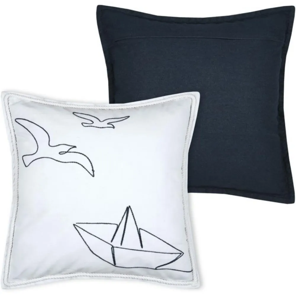 Poduszka BORDEMER WHITE 50x50 cm * STOF New
