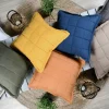 Poduszka ELLIE 45x45 khaki pikowana * STOF Discount