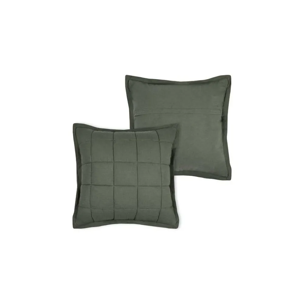 Poduszka ELLIE 45x45 khaki pikowana * STOF Discount