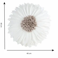 Poduszka FLORES stokrotka 3D śr 40 krem beż * EUROFIRANY B.B. Choczyńscy Sp.J. New