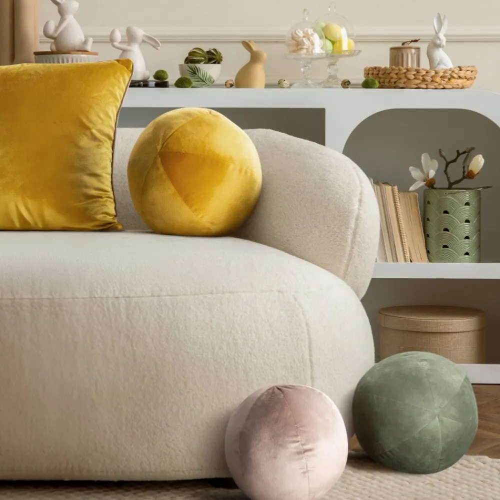 Poduszka GAJA 4 o24 cm ciemnoturkusowa velvet * EUROFIRANY B.B. Choczyńscy Sp.J. New