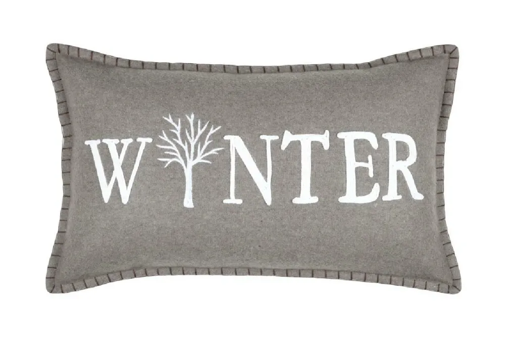 Poduszka LANDRY 30x50 napis winter * STOF