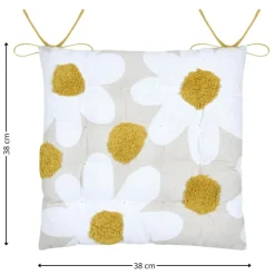 Poduszka na krzesło CAMILLE kwiaty 3D 38x38 cm * STOF Hot