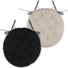 Poduszka na krzesło DUO 38 cm czarna jasny beż * STOF