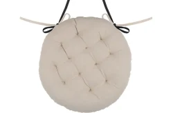 Poduszka na krzesło DUO 38 cm czarna jasny beż * STOF
