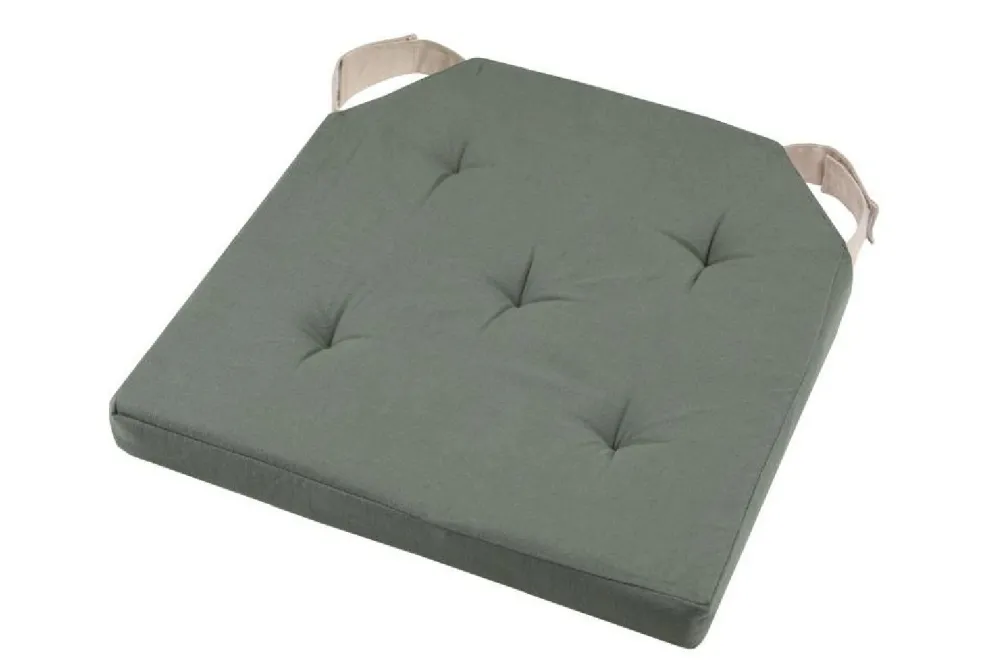 Poduszka na krzesło DUO 38x38 oliwkowa jasny beż * STOF
