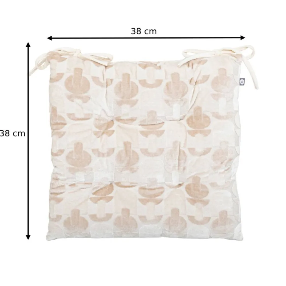 Poduszka na krzesło Luna beżowa 38x38 cm * Atmosphera Discount