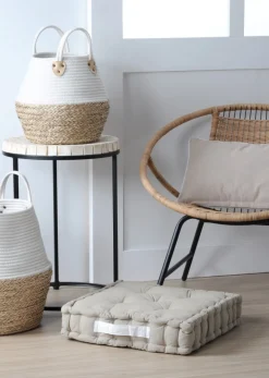 Poduszka podłogowa DUO 45x45 jasnobeżowa * STOF Outlet