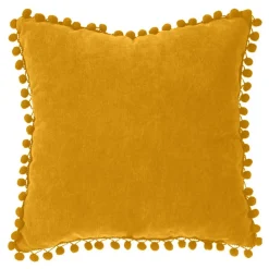 Poduszka Pompons 40x40 cm żółta * Atmosphera Clearance