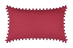 Poduszka SANCHEZ 30x50 czerwona pompony * STOF Outlet