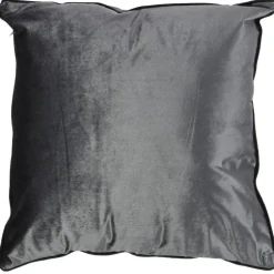 Poduszka welurowa srebrna 45x45 cm * H&S Decoration New
