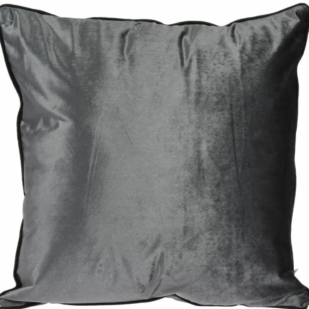 Poduszka welurowa srebrna 45x45 cm * H&S Decoration New