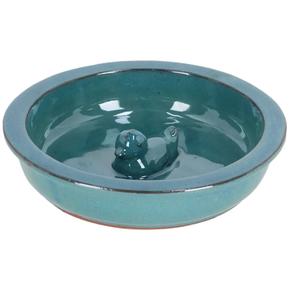 Poidełko dla ptaków ceramiczne z kaczką