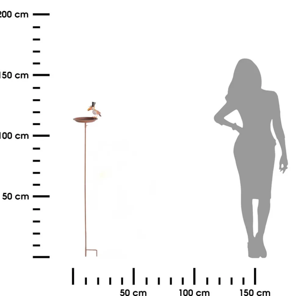 Poidełko z ptakiem w cylindrze h127 cm