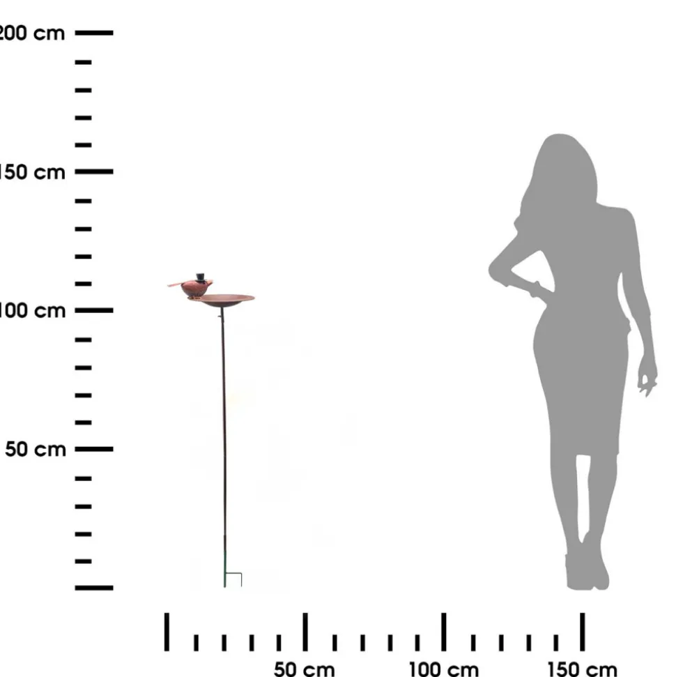 Poidełko z ptakiem w cylindrze h114 cm