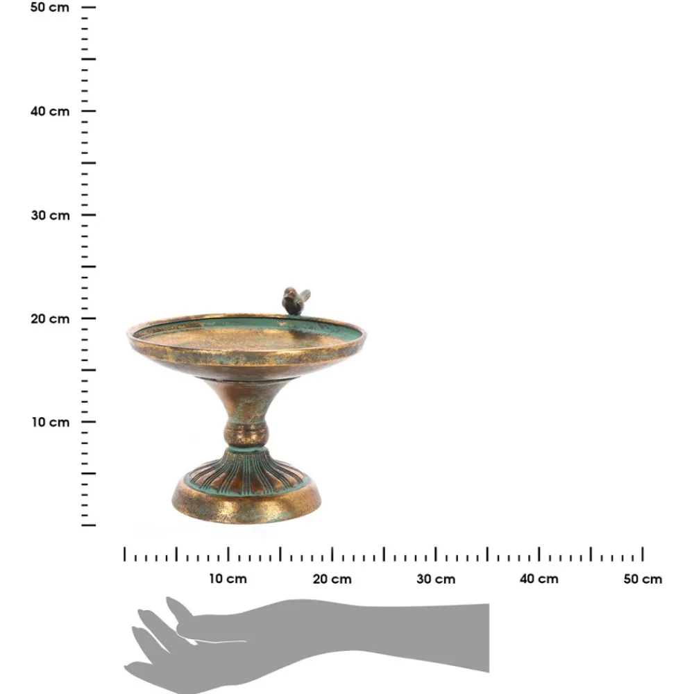 Poidełko dla ptaków z postarzanego żeliwa h20,5 cm * Esschert Design Best